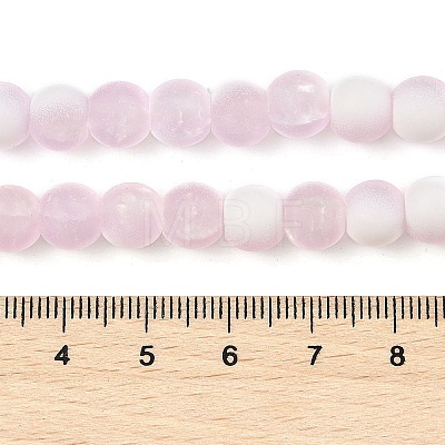 Frosted Crackle Glass Beads X1-GLAA-U001-6mm-M03-1