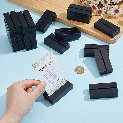 3 Bags Wood Name Card Holders WOOD-UN0001-35B-1