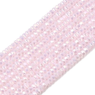 Electroplate Glass Beads Strands GLAA-Q105-03-05-1
