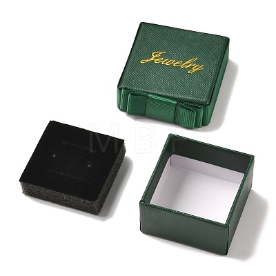 Square & Word Jewelry Cardboard Jewelry Boxes CBOX-C015-01A-02-1
