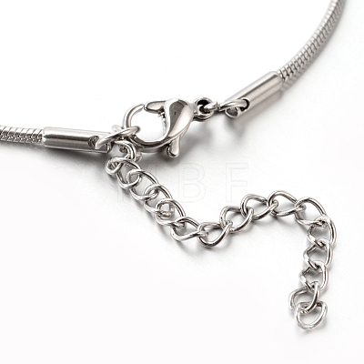 304 Stainless Steel Snake Chain Bracelets STAS-M175-10P-B-1