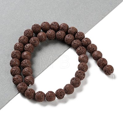 Synthetic Lava Rock Dyed Beads Strands G-H311-08C-02-1