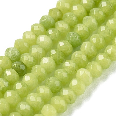 Dyed Natural Malaysia Jade Rondelle Beads Strands G-E316-2x4mm-41-1