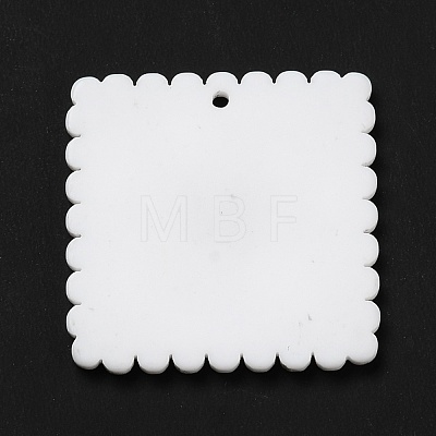 Opaque Acrylic Pendants SACR-P014-12A-1