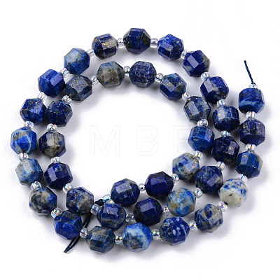 Natural Lapis Lazuli Beads Strands G-R482-11-8mm-1