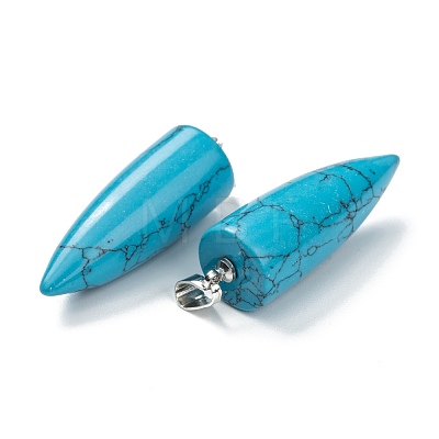 Synthetic Turquoise Pendants G-D040-01P-A04-1