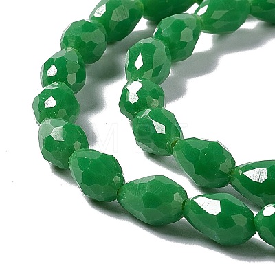 Faceted Glass Beads Strands GLAA-E037-01-M-1