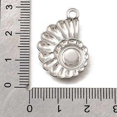 304 Stainless Steel Pave Natural Paua Shell Pendants STAS-C122-21C-01P-1