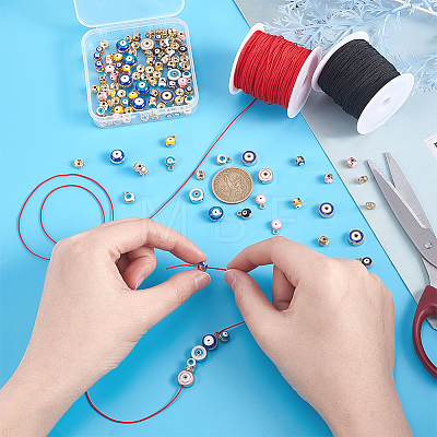   DIY Evil Eye Bracelets Making Kit DIY-PH0009-06-1