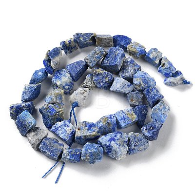 Raw Rough Natural Lapis Lazuli Beads Strands G-B065-C03-1