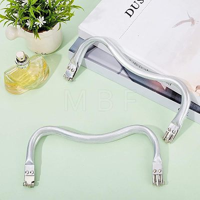 2Pcs Aluminum & Iron Purse Frames DIY-CA0003-25-1