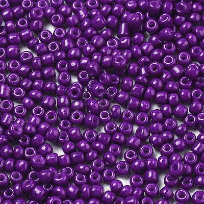 8/0 3mm Baking Paint Glass Seed Beads Loose Spacer Beads X-SEED-S002-K11-1