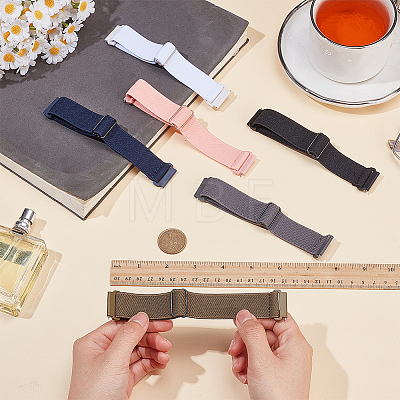 6Pcs 6 Colors Nylon Watch Bands AJEW-OC0015-64-1