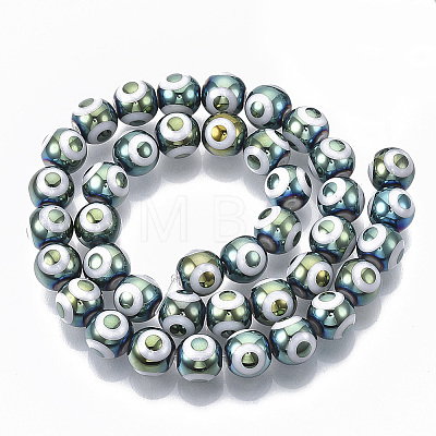 Electroplate Glass Beads Strands LS-EGLA-T012-02D-8MM-1