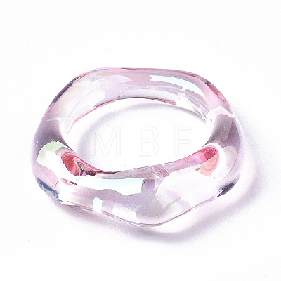Transparent Resin Finger Rings RJEW-T013-001-E03-1