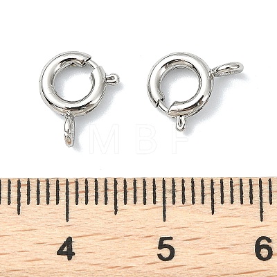 SHEGRACE Brass Spring Ring Clasps XGRPCN197-018P-1