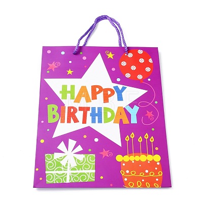 Birthday Theme Rectangle Paper Bags CARB-E004-03C-1