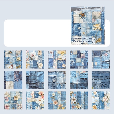 45Pcs Vintage Picture Stickers DIY Handmade Scrapbook Photo Albums STIC-Q007-01B-1