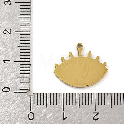 316 Surgical Stainless Steel Enamel Pendants STAS-M073-02G-1