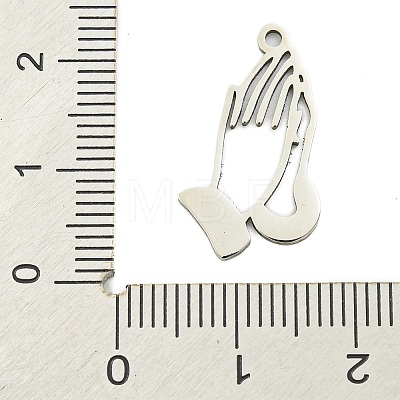 Non-Tarnish 201 Stainless Steel Pendants STAS-M015-28P-1