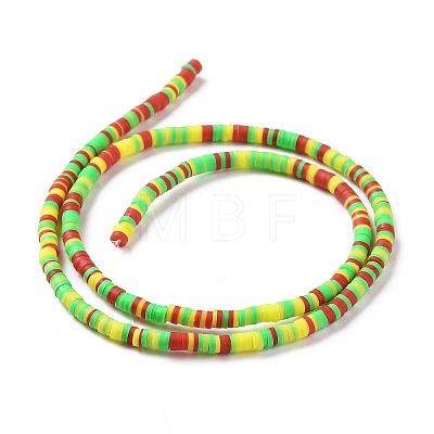 Handmade Polymer Clay Beads Strands CLAY-R089-3mm-016-1