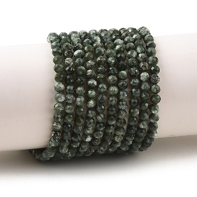 Natural Seraphinite Beads Strands G-K376-A02-4mm-1