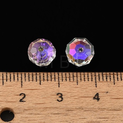 Electroplate Transparent Glass Beads EGLA-P061-06A-AB02-1