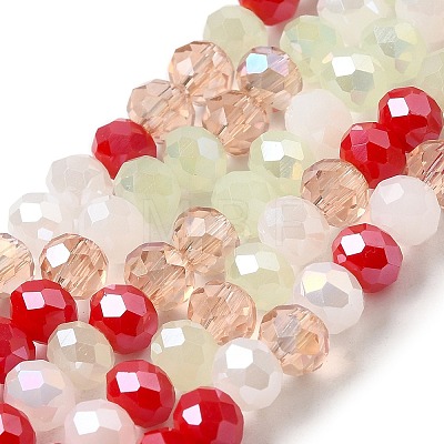 Glass Beads Strands EGLA-A034-M6mm-57-1