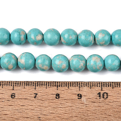 Synthetic Turquoise Beads Strands G-N364-08C-01-1
