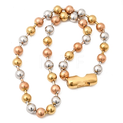 304 Stainless Steel Ball Chains Necklaces for Unisex NJEW-K305-01B-1