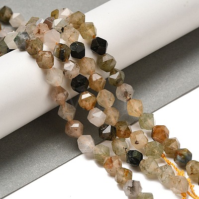 Natural Rutilated Quartz Beads Strands G-K382-A02-02-1