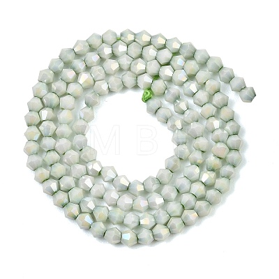 Electroplate Bicone Glass Beads Strands GL-T021-2.5x3mm-16-19-1