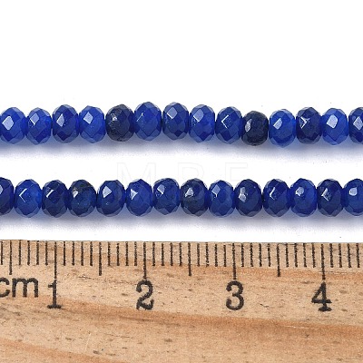 Dyed Natural Malaysia Jade Rondelle Beads Strands G-E316-2x4mm-68-1