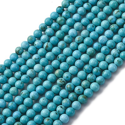 Natural Magnesite Beads Strands G-K244-02-4mm-01-1
