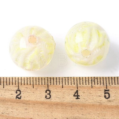 Two Tone Transparent Acrylic Beads OACR-D304-02D-1