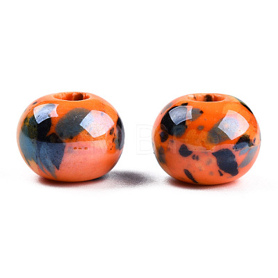 Handmade Porcelain European Beads OPDL-Q099-8-1