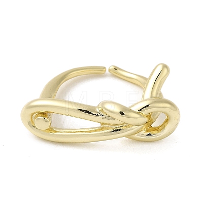 Brass Open Cuff Rings RJEW-Q778-53G-1