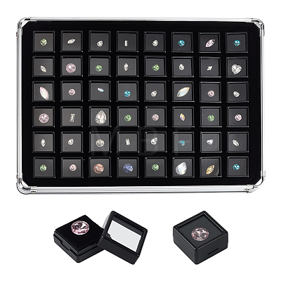 48 Grids Aluminum Boxes CON-WH0086-235A-1