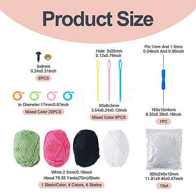 Sewing Tool Set included Stainless Steel Bearded Needles DIY-TA0018-83A-1
