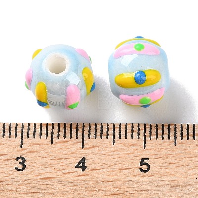 Handmade Porcelain Beads Strands PORC-L078-01H-1