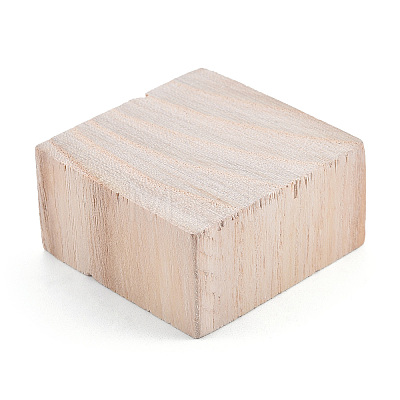 Unfinished Natural Wood Block WOOD-T031-01-1