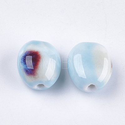 Handmade Porcelain Beads PORC-S498-26K-1