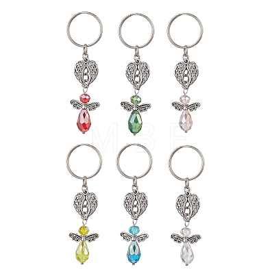 Glass & Alloy Keychain KEYC-JKC01150-1