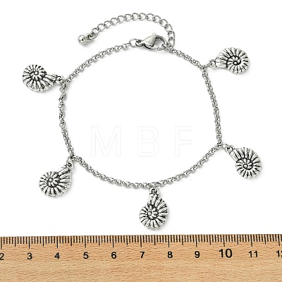 7Pcs Alloy Charm Bracelets BJEW-JB13656-1