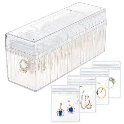 Rectangle Acrylic Jewelry Organizer Storage Boxes PW-WG6545E-02-1