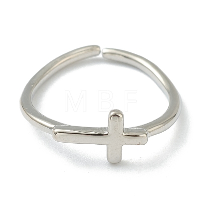 Brass Cuff Rings RJEW-L100-005-1