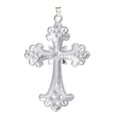 Alloy Rhinestone Big Pendants PALLOY-P198-01P-D-1