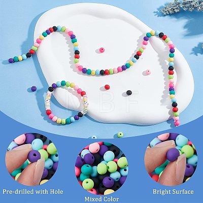 315Pcs 9 Colors Handmade Polymer Clay Beads Strands CLAY-FH0001-20-1