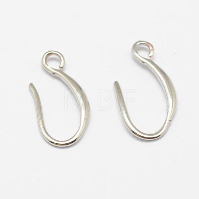 Brass Earring Hooks KK-F714-06S-1