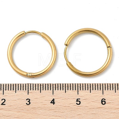 304 Stainless Steel Huggie Hoop Earrings EJEW-G272-02-16mm-G-1